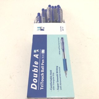 [Mã LIFEBOOK2 giảm 10% đơn 0Đ] Hộp bút bi Double A/bút tritouch ngòi 0,7mm mực xanh chất lượng, giá rẻ(12 cây 1 hộp)