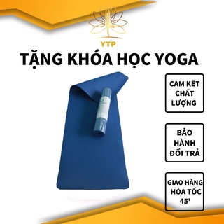 Thảm Tập Yoga S1ECO6MMTRON ECO MAT [TẶNG KÈM DÂY ĐEO &amp;TÚI CAO CẤP] Thảm Tập Gym Chất Liệu TPE Cao Su Màu Sắc Thời Trang