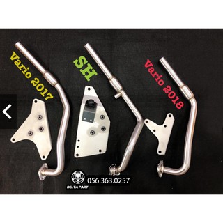 Cổ Pô 4 Road cho Vario Click SH ý SH vn + Pát pô 4road R8 Racing