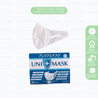 [CÓ SẴN]10 Hộp Khẩu Trang 3D Kháng Khuẩn UNI MASK Quai Co Dãn 4 Chiều Rộng Rãi Thoáng Khí,Lọc Mùi,Lọc Bụi Bẩn