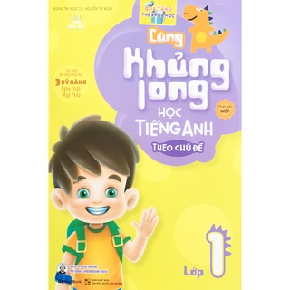 Sách - Cùng khủng long học tiếng anh theo chủ đề lớp 1