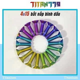 Ốc Titan Gr5 XỊN 4li10 hoặc 4li15 dù âm gắn nắp bình dầu Exiter Ex Winner Satria Sonic Raider Wave Vision Sh Air Blade