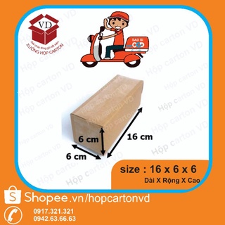 Combo 100 hộp carton ship cod 16*6*6