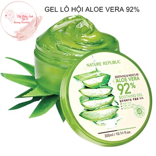 [Free Ship]Gel Nha Đam Dưỡng Ẩm &amp; Làm Mềm Da Từ Nha Đam Tươi 92%,Gel Lô Hội  Aloe Vera Nature Tạo Độ Ẩm,Làm Mờ Nếp Nhăn
