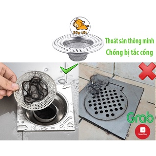Lưới lọc rác nhà tắm, nhà vệ sinh tiện lợi, thoát nước sàn nhanh hơn, chất liệu inox cao cấp, không gỉ GD216