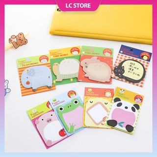 Giấy ghi chú dễ thương hình động vật dễ thương, giấy note cute LC0029