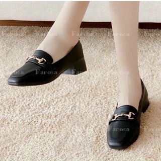 Giày sục nữ mũi vuông phối quai xích đế 3 phân siêu hót trend