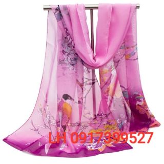 Khăn choàng nữ đẹp voan lụa