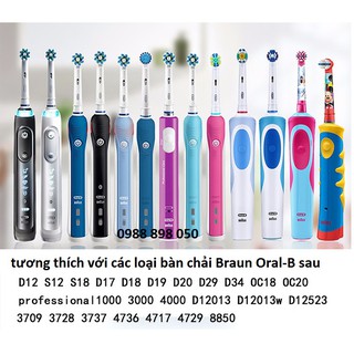 sạc braun oral b 3757 bàn chải đánh răng điện