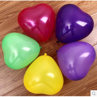 (Sỉ 3x) túi 100 quả bóng bay Cao su trang Trí Trai Tim ( super rẻ)