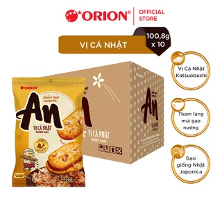 Combo 10 gói bánh gạo nướng An Orion vị cá Nhật (100,8g x 10)