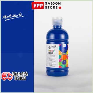 Màu Nước Poster Paint Mont Marte 500ml - Phthalo Blue - MPST0024