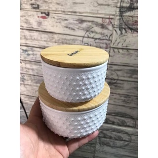 Combo 2 bát sứ có nắp gỗ