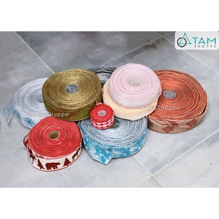 [BẢN LỚN - DÀY ĐẸP] Ruy băng vải họa tiết trang trí bản lớn từ 5cm nhiều kiểu (theo 1m tới)