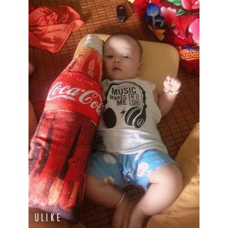 Gối Ôm Chai Coca 3d, Gấu Nhồi Bông Cho Em Bé full size 50-70-90-1m2-1m5