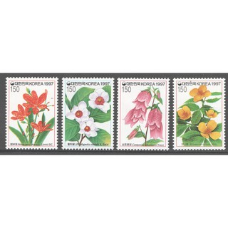 Tem sưu tập Tem Hàn Quốc Hoa 1997 ( 4 tem )