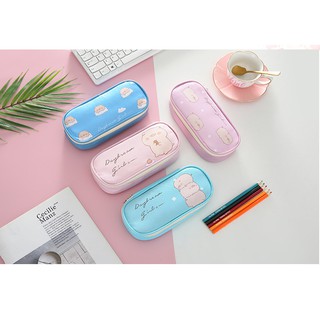 Túi đựng bút, hộp đựng bút hình cô gái, hồng hạc, heo hồng, động vật ngộ nghĩnh dễ thương ngăn siêu rộng tại Corgi Shop