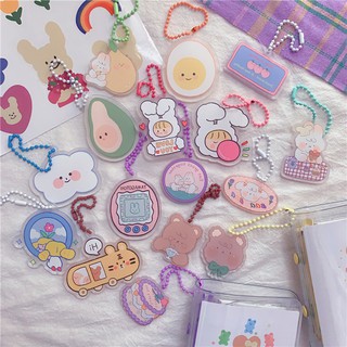 Móc treo chìa khoá cute dễ thương móc khoá đa năng airpod phụ kiện gắn balo cặp túi xách trang trí sổ còng