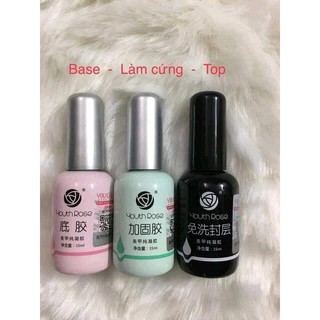 Bộ Base, Top, Cứng móng hoa hồng