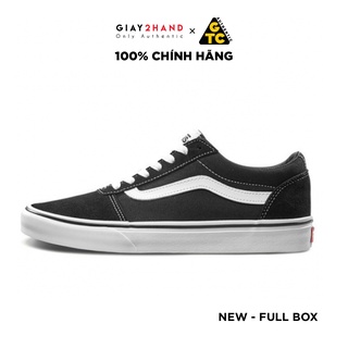 (AUTHENTIC 100%) Giày Sneaker Thể Thao Auth VANS WARD SUEDE BLACK / WHITE Chính Hãng 100%