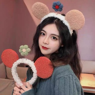 Cài tóc tai kèm hoa 3D (5 màu)