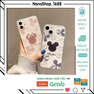 Ốp Lưng Iphone Trong Suốt,Chống Sốc In Hình Mickey Đôi iP 7plus,8plus,x,xs,xsmax,11,11promax,12,12promax,13,13promax