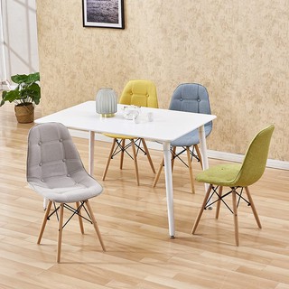 Ghế cafe da/vải chân gỗ