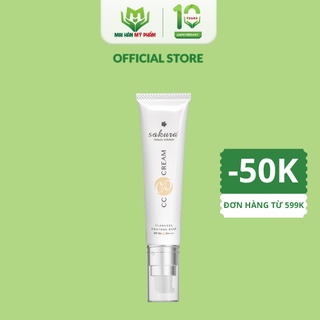 Kem trang điểm, chống nắng đa năng Sakura CC Cream Flawless Control Base SPF50+ PA++++ 40ml - Mỹ Phẩm Mai Hân
