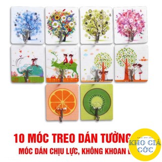COMBO 10 MÓC DÁN TƯỜNG HỌA TIẾT 3D