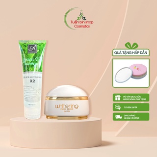 Combo Kem Face Pháp Acosmetics và Sữa Rửa Mặt Trà Xanh X2 Acosmetics