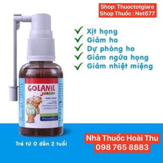 [Kèm Quà Tặng] Golanil Junior xịt họng trẻ em