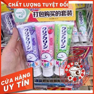 Kem đánh răng kao kid Nhật bản (dâu,do,dưa gang)