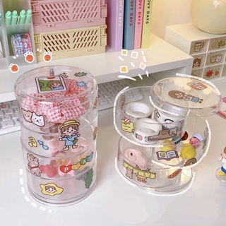 Kệ trong suốt nhiều tầng để bàn trang trí thông minh phong cách đơn giản