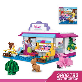 Đồ chơi lắp ráp sáng tạo lego tiNiToy mô hình quán cà phê 226 mảnh ghép YY590667