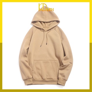 Áo Hoodie Trơn Màu Kem nam nữ size từ 35-70kg