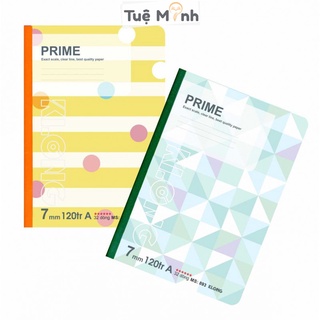Vở Klong 120 trang kẻ ngang may dán gáy Prime, sổ KLong MS 893