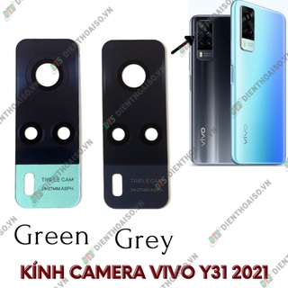 Kính camera vivo y31s 2021 kèm keo dán