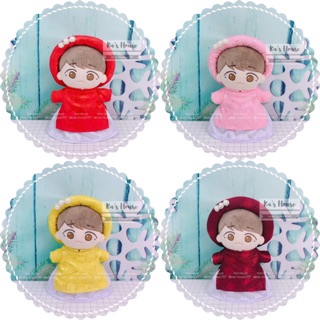 {15cm-20cm} CÓ SẴN - Áo dài Tết (váy), outfit cho doll
