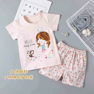 Bộ cộc tay xuất Hàn cao cấp cộc tay cho bé