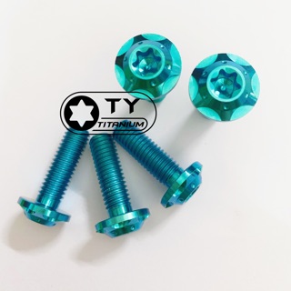 ỐC TITAN 8li25 ĐẦU SAO DÀY gắn pas heo , gác chân xe máy ...