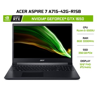Laptop Acer Aspire 7 A715-42G-R1SB (R5-5500U | 8GB | 256GB | GeForce® GTX 1650 4GB | 15.6' FHD 144Hz | Win 10)