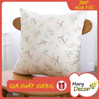 Gối tựa sofa Mary Décor - họa tiết Cành lá hoa nhí G-G03
