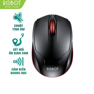 Chuột Quang Không Dây 2.4GHz ROBOT M310 Tĩnh Âm Cảm Biến Quang Học - Tặng Kèm Pin - BẢO HÀNH 12 THÁNG