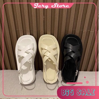Sandal nữ ulzang nhiều quai đế bằng thời trang giới trẻ. Thời trang học sinh
