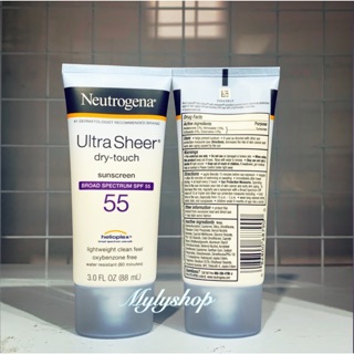 [ Mẫu mới ] Kem chống nắng Neutrogena spf55 Ultra Sheer Dry Touch 88ml