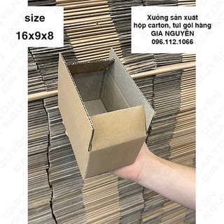 50 hộp carton 16x9x8 đóng gói mỹ phẩm, phụ kiện