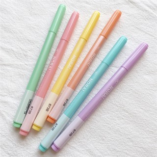 Bộ 6 bút brush màu pastel - bút brush viết calligraphy màu macaron