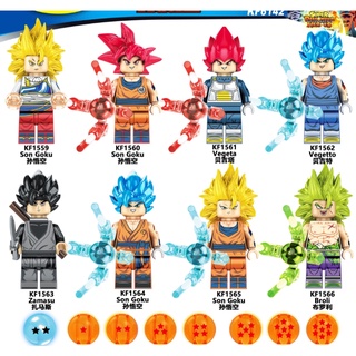 Xếp hình 7 viên ngọc rồng Dragon Ball Gogeta Goku Vegeta GohanLego Minifigures