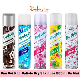 Dầu Gội Khô Batiste Dry Shampoo 200ml Đủ Mùi
