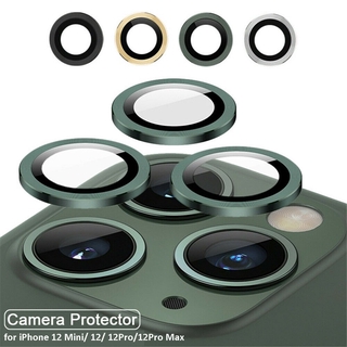 iPhone 13 Pro Max Lens Glass Metal Ring Tempered Glass Full Cover Camera Protector For iPhone 12Pro Max 13 12Mini Protective Cap